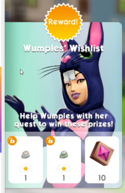 THE SIMS MOBILE WUMPLES’ WISHLIST MARCH 2ND 2021