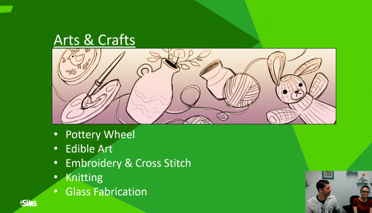 The Sims 4 Arts and Crafts