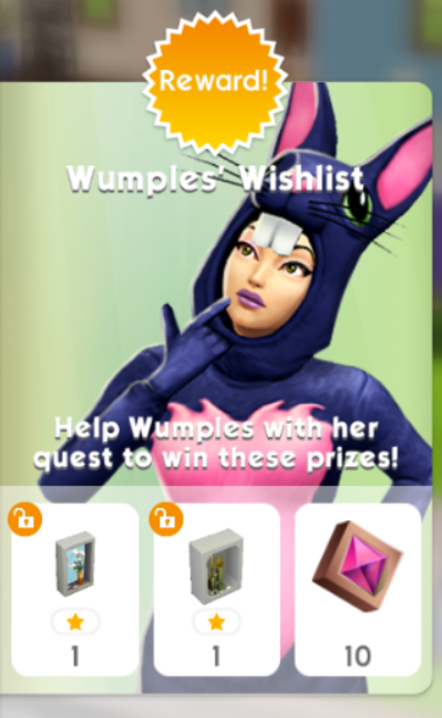 THE SIMS MOBILE WUMPLES’ WISHLIST APRIL 12TH 2021