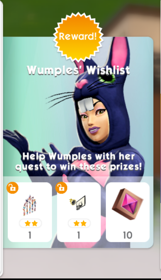 THE SIMS MOBILE WUMPLES’ WISHLIST MAY 8TH 2021