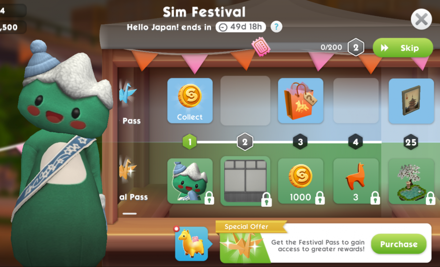 THE SIMS MOBILE HELLO JAPAN SIM FESTIVAL PRIZE TRACK