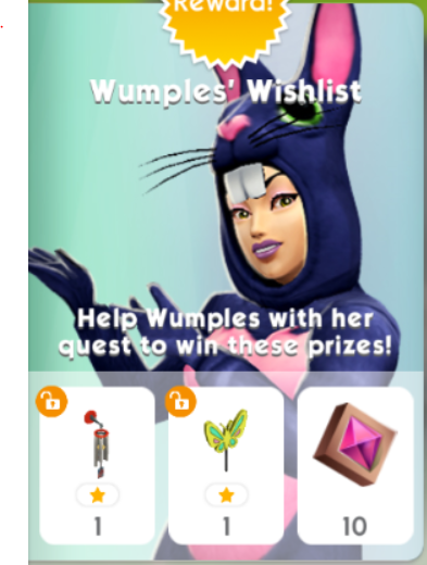 THE SIMS MOBILE WUMPLES’ WISHLIST #62 AUGUST 30TH 2021