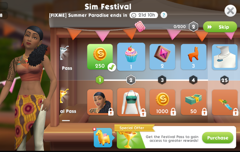 The Sims Mobile-Sim Festival Event – The Girl Who Games