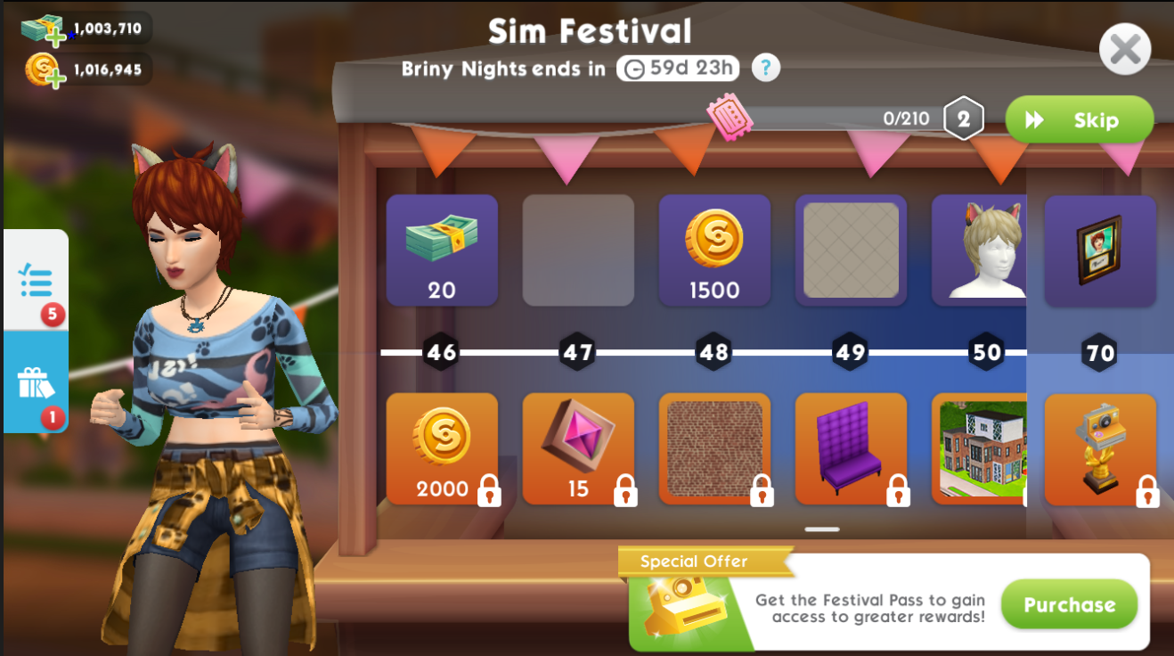 The Sims Mobile-Sim Festival Event – The Girl Who Games