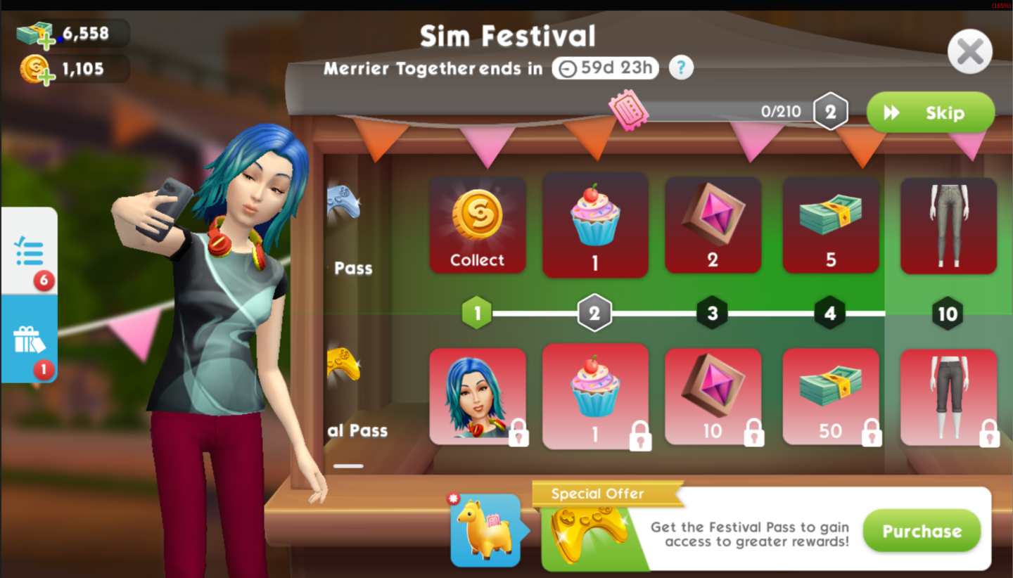 THE SIMS MOBILE Merrier Together SIM FESTIVAL PRIZE TRACK