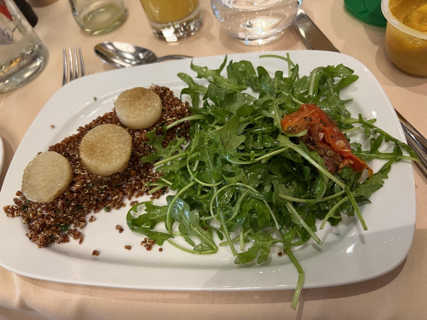 Vegan Quinoa at the Yacht Club. Disneyland Paris