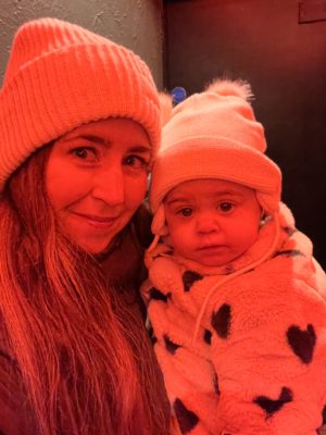 Me and my daughter at the Everyman cinema in York